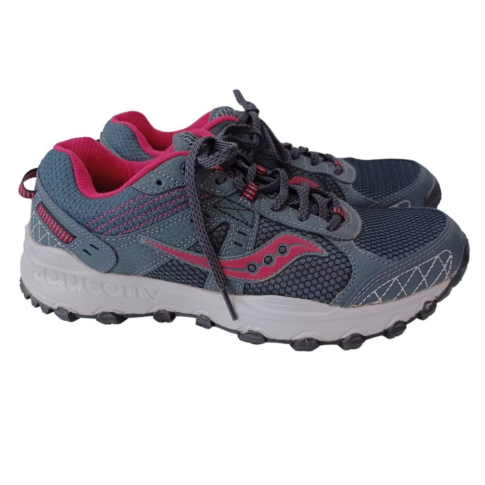 Saucony Running Sneakers Run Anywhere Lace Up Shoes Charcoal Gray Womens 9